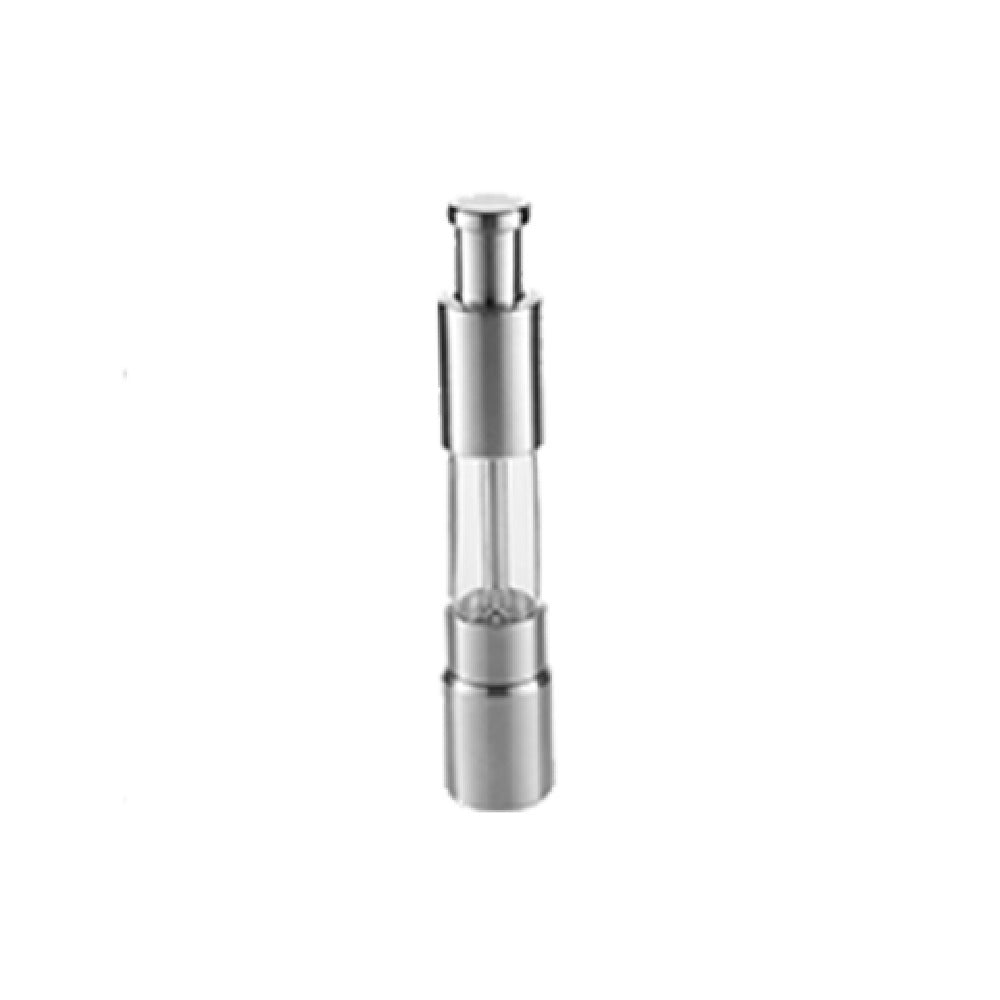 American Metalcraft PMG6 Presto Push Pepper Mill/Grinder 6"H Constructed Of Stainless Steel And Acrylic