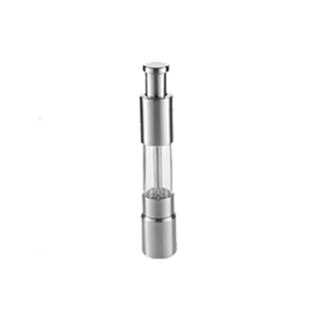 American Metalcraft PMG6 Presto Push Pepper Mill/Grinder 6"H Constructed Of Stainless Steel And Acrylic