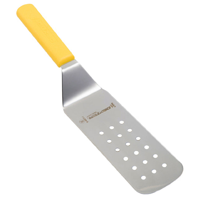 Franklin Machine Products 137-1568 Sani-Safe® Perforated Turner By Dexter® 8" X 3" Blade Yellow Handle