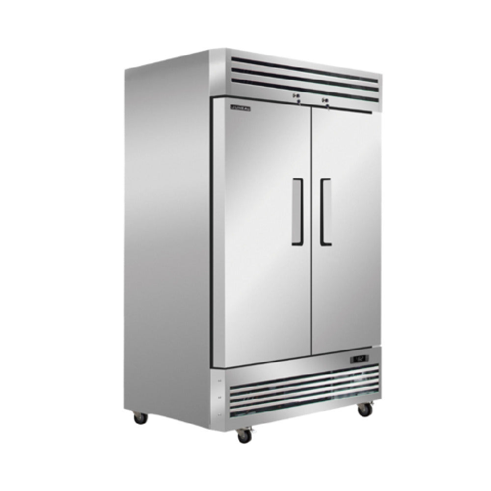 Omcan 58002 (RE-TH-0041-HC) Juneau Refrigerator Reach In Two-section