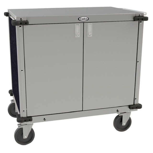 Cadco CC-LUC-L4 Locking Utility Cart Enclosed (1) Adjustable Storage Shelf