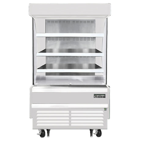 Everest Refrigeration EOMV-36-W-28-S Vertical Open Display Merchandiser 37-1/4"W X 28-3/8"D X 60-1/8"H