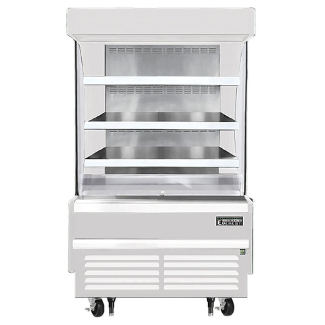 Everest Refrigeration EOMV-36-W-28-S Vertical Open Display Merchandiser 37-1/4"W X 28-3/8"D X 60-1/8"H