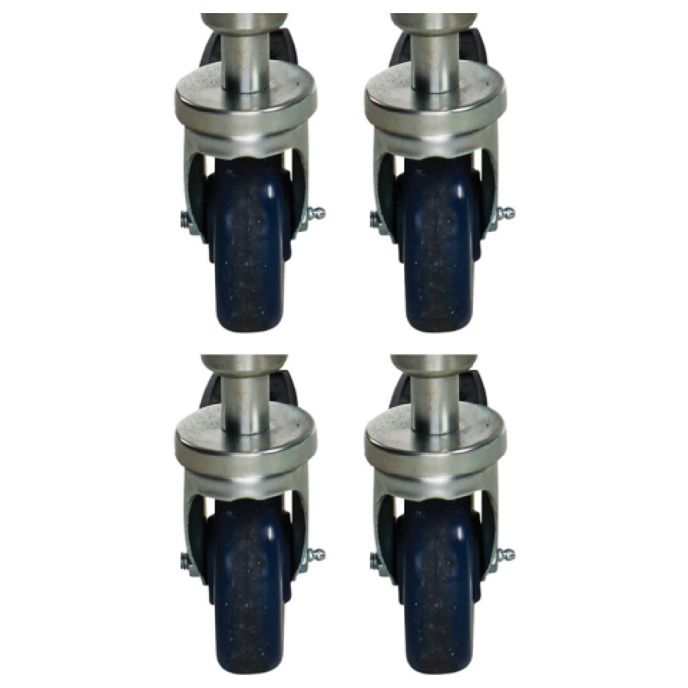 Wolf CSTSET-SINGLE Casters (set Of Four 2 Locking) For Single Deck Oven Or For Leg Stand