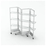 Bon Chef NX-BB-S - Nexus Back Bar Display Unit, 63" X 19.75" X 80.75", Clear Plate Glass