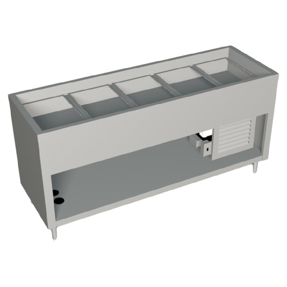 Duke 327-25SS-N7 AeroServ™ Cold Pan Unit 74"W X 24-1/2"D X 36"H 20 Ga Stainless Steel Top