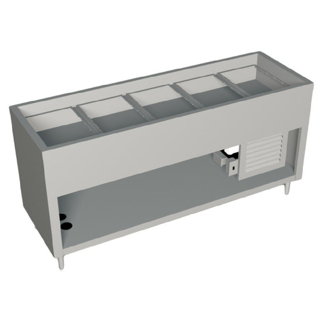 Duke 327-25PG-N7_217105 AeroServ™ Cold Pan Unit 74"W X 24-1/2"D X 36"H 20 Ga Stainless Steel Top