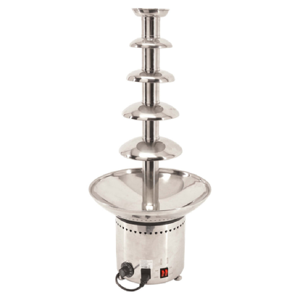 Omcan 40381 (CF-CN-0005) Chocolate Fountain Adjustable Temperature Polished Stainless Steel