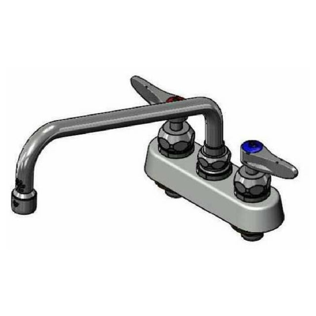 T&S Brass B-1112-CR Workboard Faucet Deck Mount 4" Centers