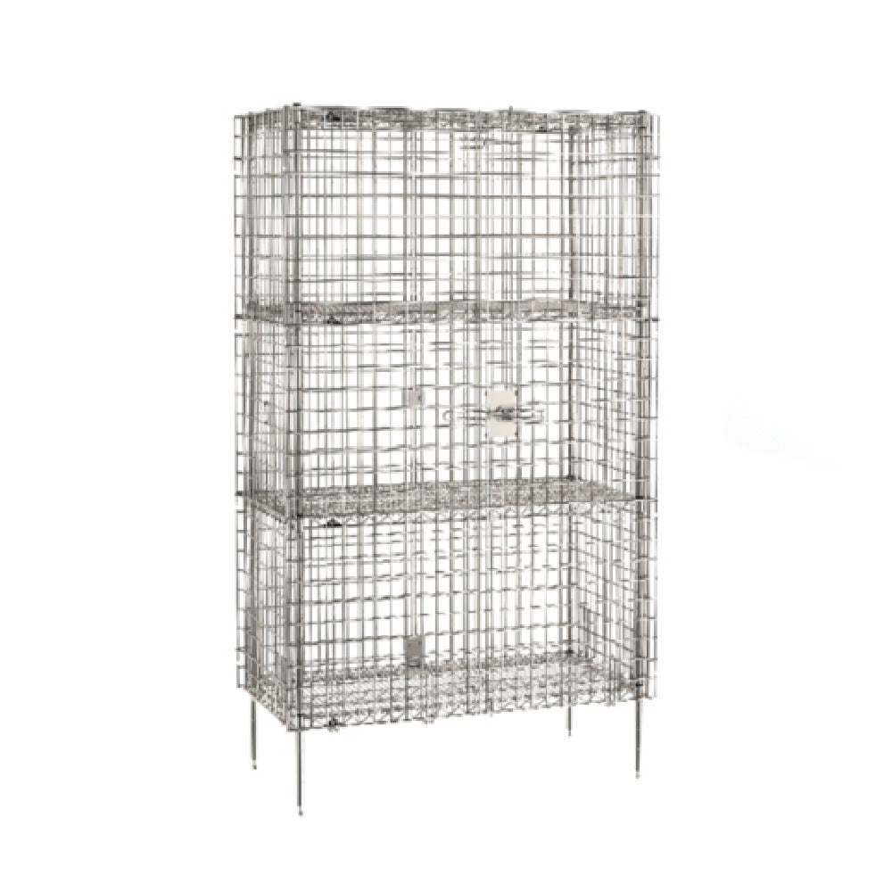 Metro SEC55S-2SE - Super Erecta® Security Unit, Stationary, Stainless Steel Finish