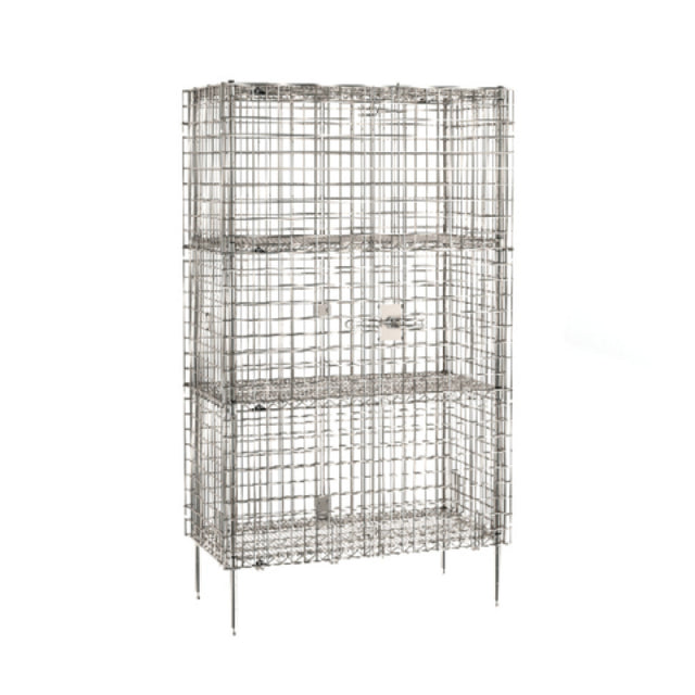 Metro SEC55S-2SE - Super Erecta® Security Unit, Stationary, Stainless Steel Finish