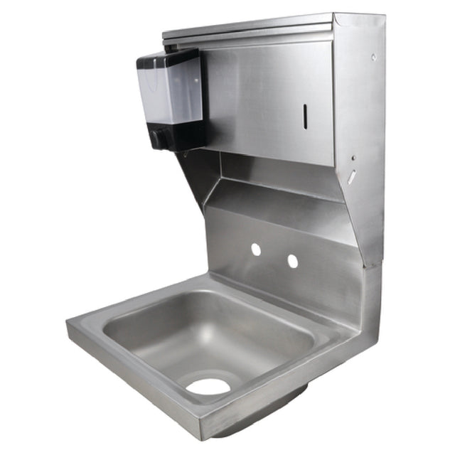 BK Resources BKHS-W-1410-4D-TD Hand Sink Wall Mount 14" Wide X 10" Front-to-back X 5" Deep Bowl