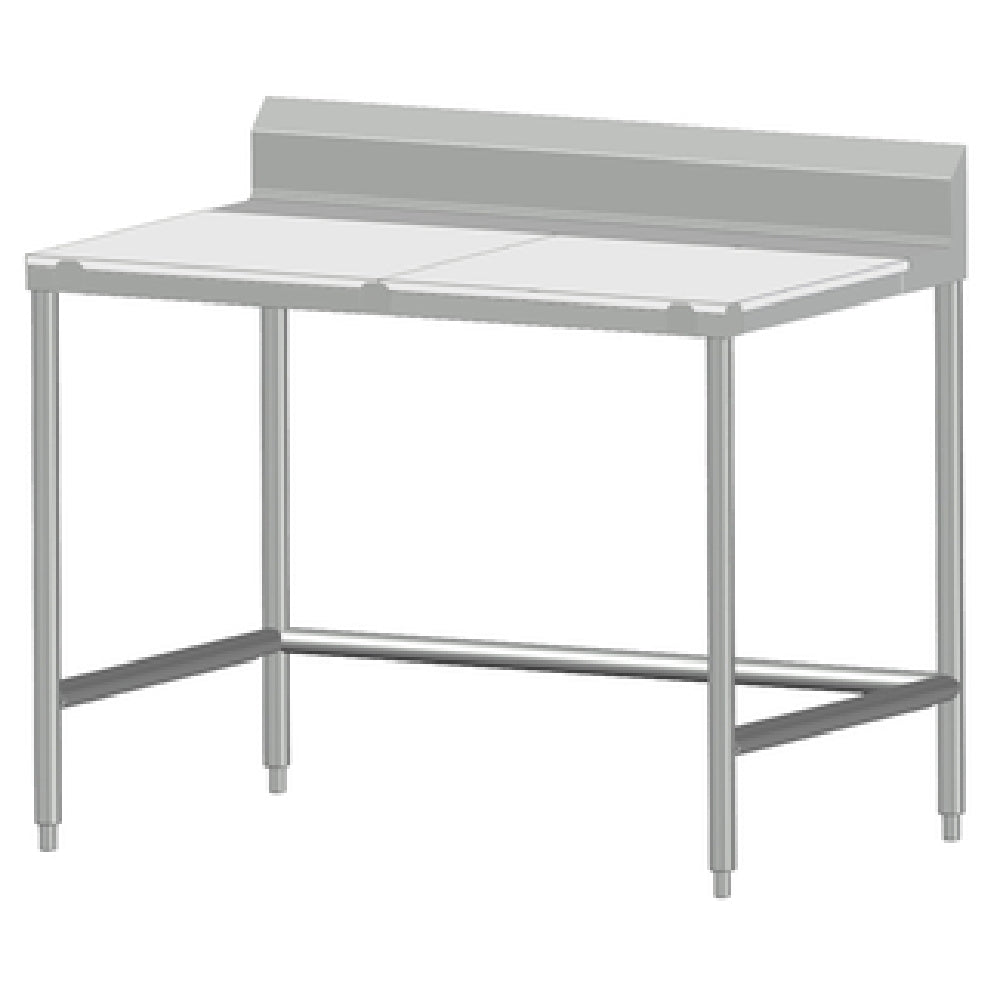 SPG 6MCT-B30 - Universal Stainless Work Table, 72"W X 30"D, 5/8" Poly Top