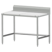 SPG 6MCT-B30 - Universal Stainless Work Table, 72"W X 30"D, 5/8" Poly Top