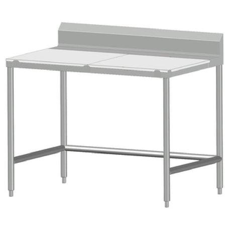 SPG 6MCT-B30 - Universal Stainless Work Table, 72"W X 30"D, 5/8" Poly Top