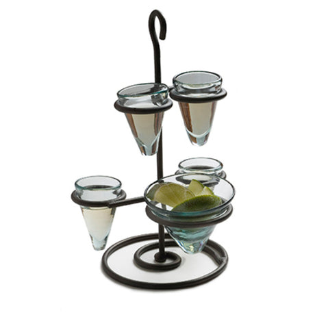 Orion Trading & Design I404-R/NN Tequila Shot Flight Set 7" X 1" Round