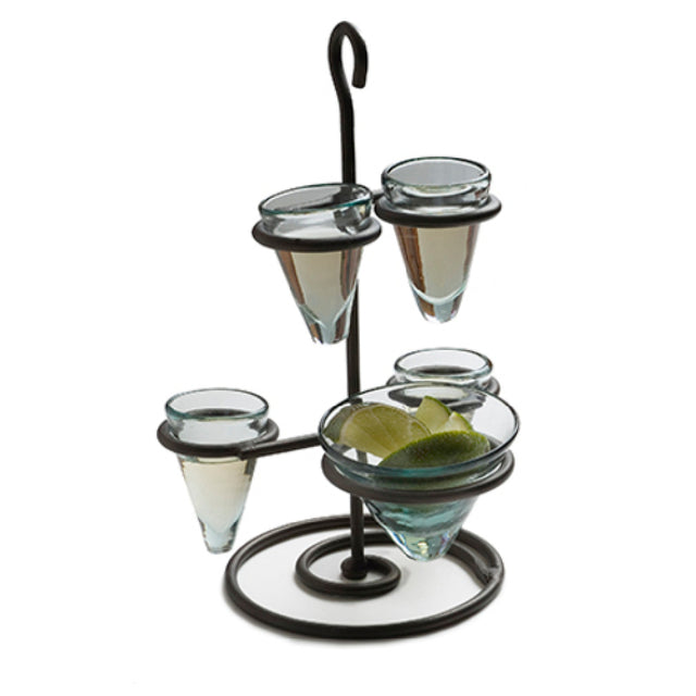 Orion Trading & Design I404-R/NN Tequila Shot Flight Set 7" X 1" Round