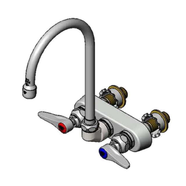 T&S Brass B-1146-XS Workboard Faucet Wall Mount 4" Centers