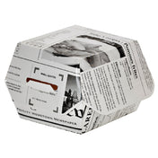 PacknWood 210EATBNEWS50 - Grab & Go Sider Box, 2oz., 2.8" X 2.8" X 2"