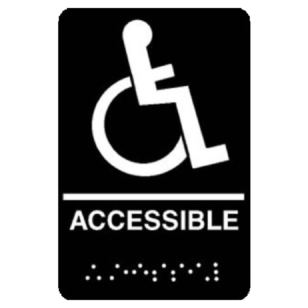 Franklin Machine Products 280-1195 Sign "Wheelchair Accessible" 6" X 9"