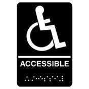 Franklin Machine Products 280-1195 Sign "Wheelchair Accessible" 6" X 9"