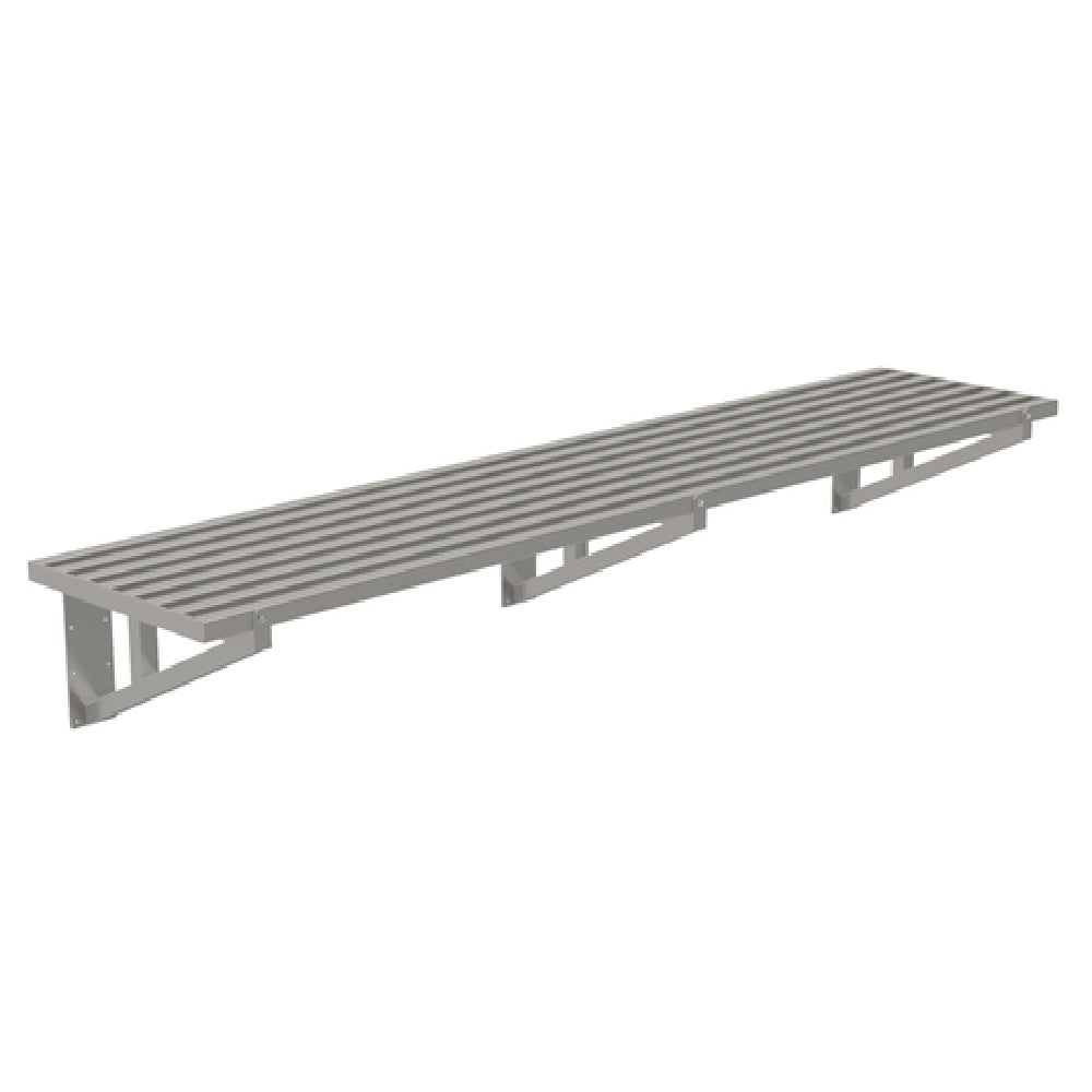 Advance Tabco DT21-4 Slotted Wall Shelf 48"W X 21"D 1-1/2" Square Stainless Steel Tubing With 1-3/4" Spacing