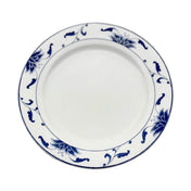 Cameo China 255-101 Blue Lotus Rim Plate 10-1/4" Dia. X 1"H (26 Cm X 2.5 Cm)