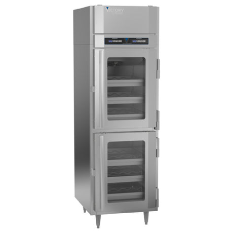 Victory WCDT-1D-S1-HC Dual Temperature Refrigerated Wine Cooler Powered By V-Core™