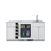 Summit OASISWH33 - Turnkey Oasis Wet Bar, ADA-height, White Finish