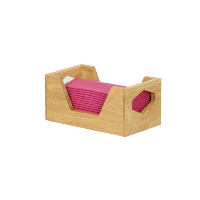 Cal Mil 3810-21 Sydney Napkin Holder 9"W X 5"D X 4.5"H Oak