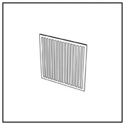 Bauscher Hepp VE-38067 - Venta® Metal Panel, With Cut-out Decor "STRIPES" To Cover The Side Of The Buffet Table