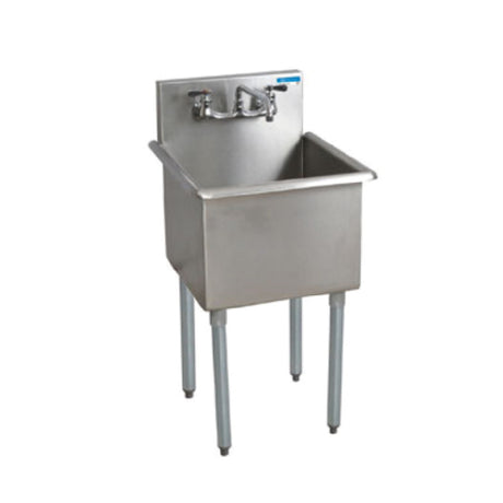 BK Resources BK8BS-1-18-14 Budget Sink One Compartment 21"W X 21-1/2"D X 41"H Overall Size