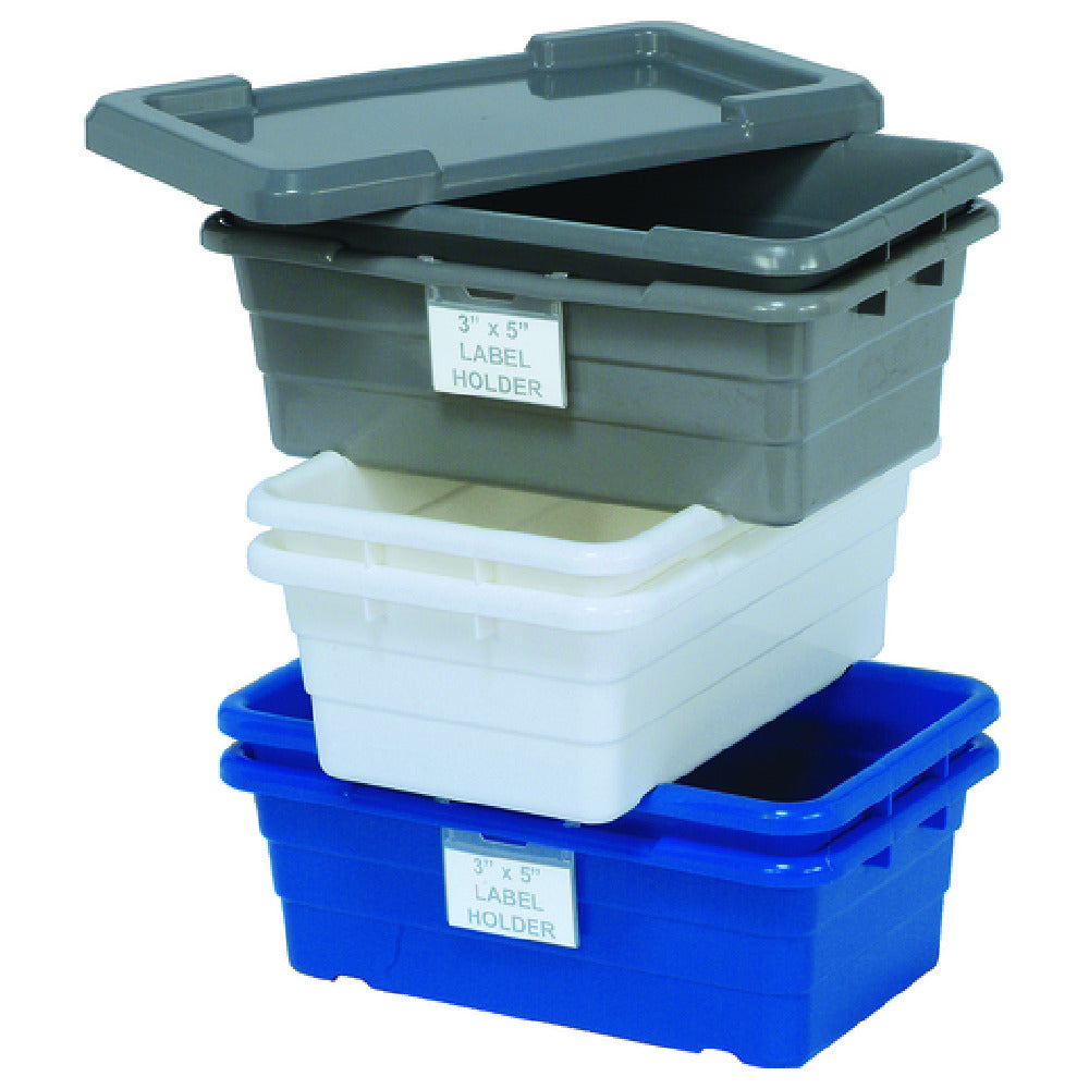 Quantum TUB1711-8_GY Cross Stack Tub 3.85 Gallon Capacity 100 Lb. Weight Capacity