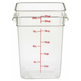 Cambro 22SFSCW135 CamSquare® Food Container 22 Qt. 11-1/4"L X 12-1/4"W X 15-3/4"H