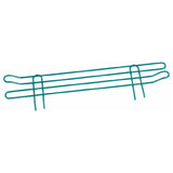 Klinger's Trading SLEDGE72-GREEN Shelf Ledge For Wire Shelf 72"W X 5-1/2"H