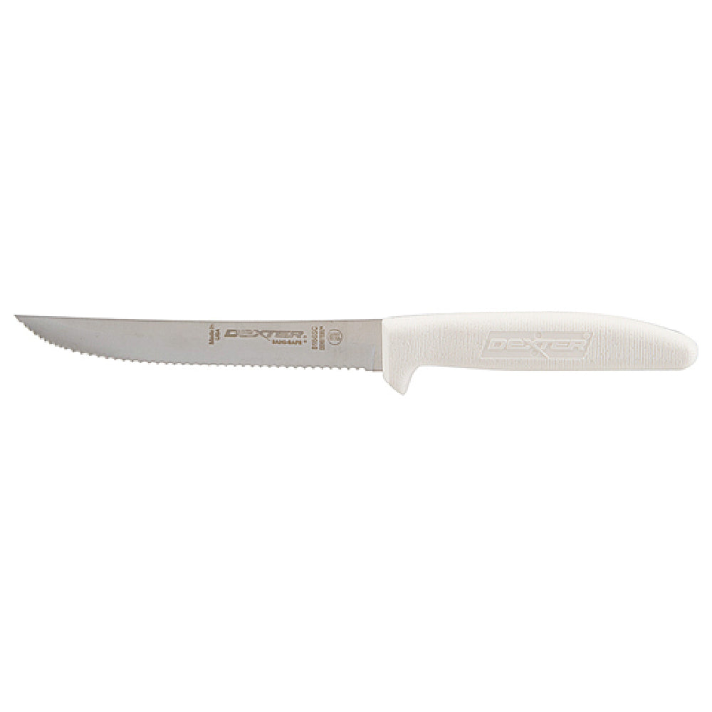 Franklin Machine Products 137-1536 Sani-Safe® Scalloped Utility Knife By Dexter® 6" Blade High Carbon Steel