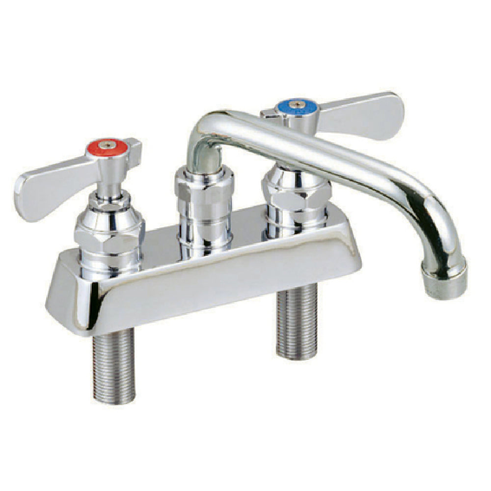 BK Resources BKF-4DM-12-G OptiFlow™ Heavy Duty Solid Body Faucet Deck Mount