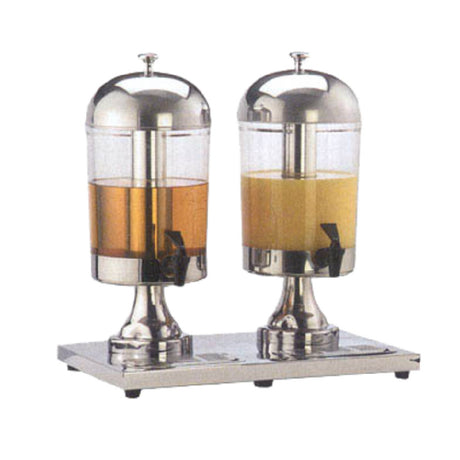 American Metalcraft JUICE2 Juice Dispenser Double Style (2) 8-1/2 Quart Dispensers