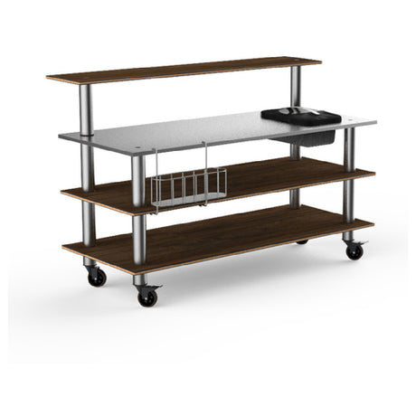 Steelite MGCMLC05WSXW Mogogo Buffet Solutions Modular ProBar Station 4-tier 71" X 40" X 47-1/2"H