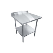 Sapphire Manufacturing SMTEB-2430G Worktable 30"W X 24"D X 35"H 18/430 Stainless Steel Top Shelf