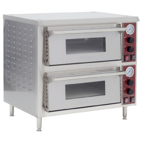 Hubert 122678 - Kratos® Electric Pizza Oven, Countertop, Double Deck
