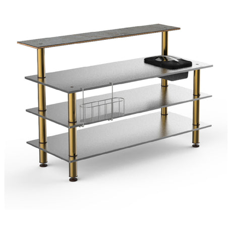 Steelite MGCMLC06GBXF Mogogo Buffet Solutions Modular ProBar Station 4-tier 71" X 40" X 47-1/2"H