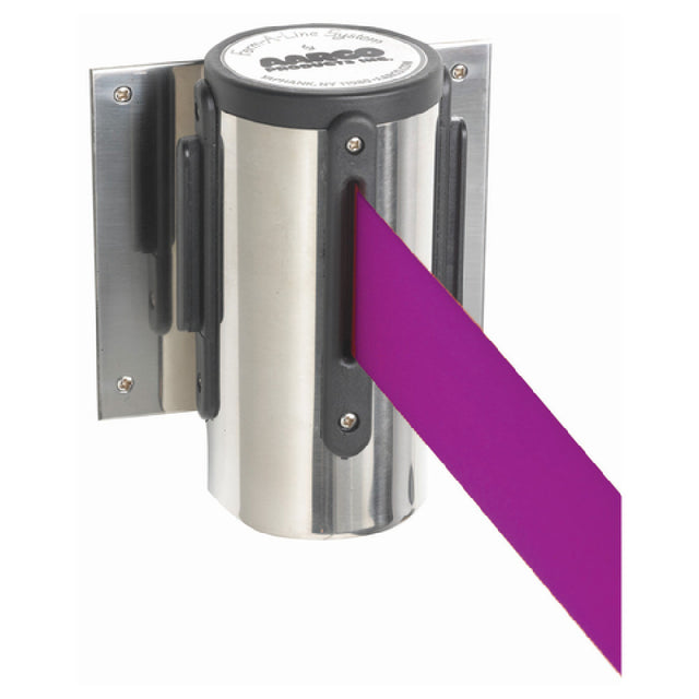 Aarco WM-10CPU WM-10CPU Form-A-Line™ System Wall Mounted Retractable Belt With A Chrome Casing