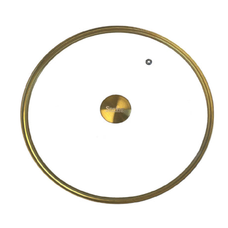 Spring USA 357-5-28 - Gold Accent Glass Cover For Ironlite, Ambassador, Venice Buffet Chafer Dish