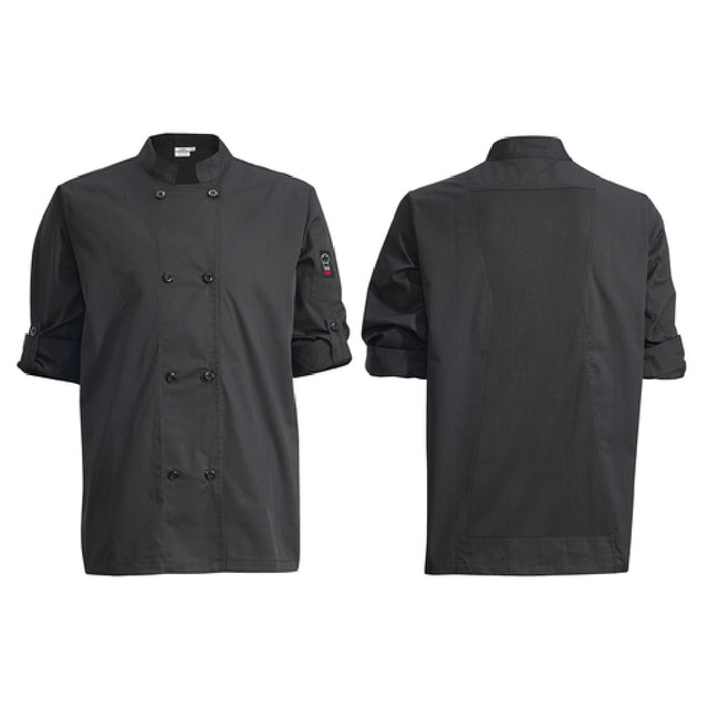 Winco UNF-12KXL Signature Chef Jacket Tapered Fit Ventilated