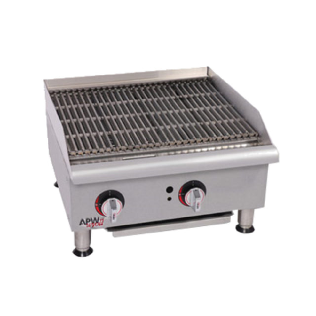 APW Wyott GCRB-48S_NAT Workline CharRock Broiler Gas Countertop