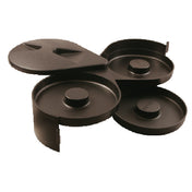 Bar Maid/Glass Pro CR-100P Glass Rimmer 3 Tray Black