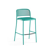 Emuamericas, Llc E559 - Café Stacking Barstool, Outdoor/indoor, Extended Steel Mesh Back And Seat