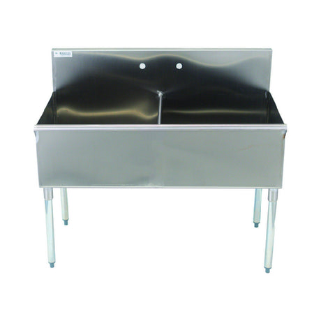 Hubert 16027 - Kratos Utility Sink, 24"W X 24"D X 13"H, (2) Compartment