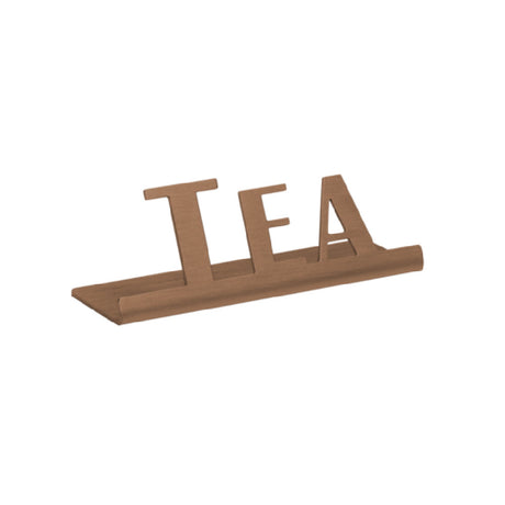 Service Ideas 1C-ST-TEA-SIGN-RG Service Ideas Laser Cut ID/Table Sign 18/8 Stainless